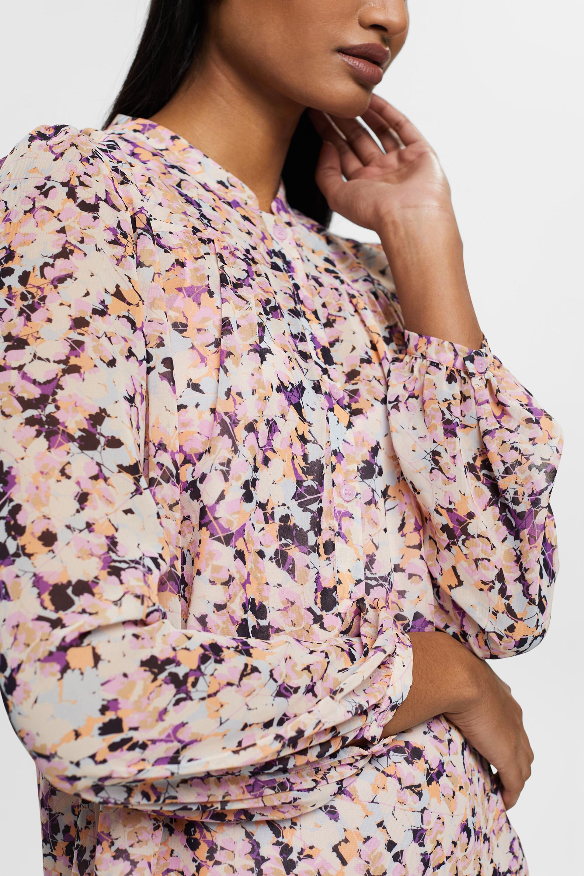 Blouse en chiffon à motif
