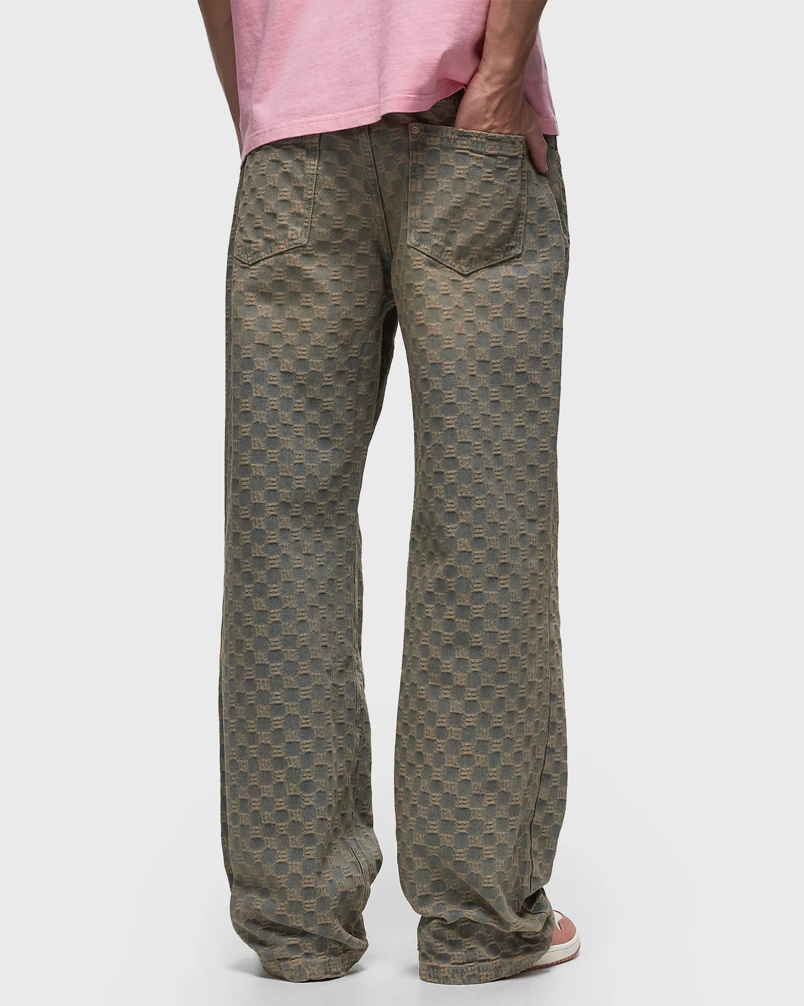 MISBHV JACQUARD DENIM MONOGRAM TROUSERS