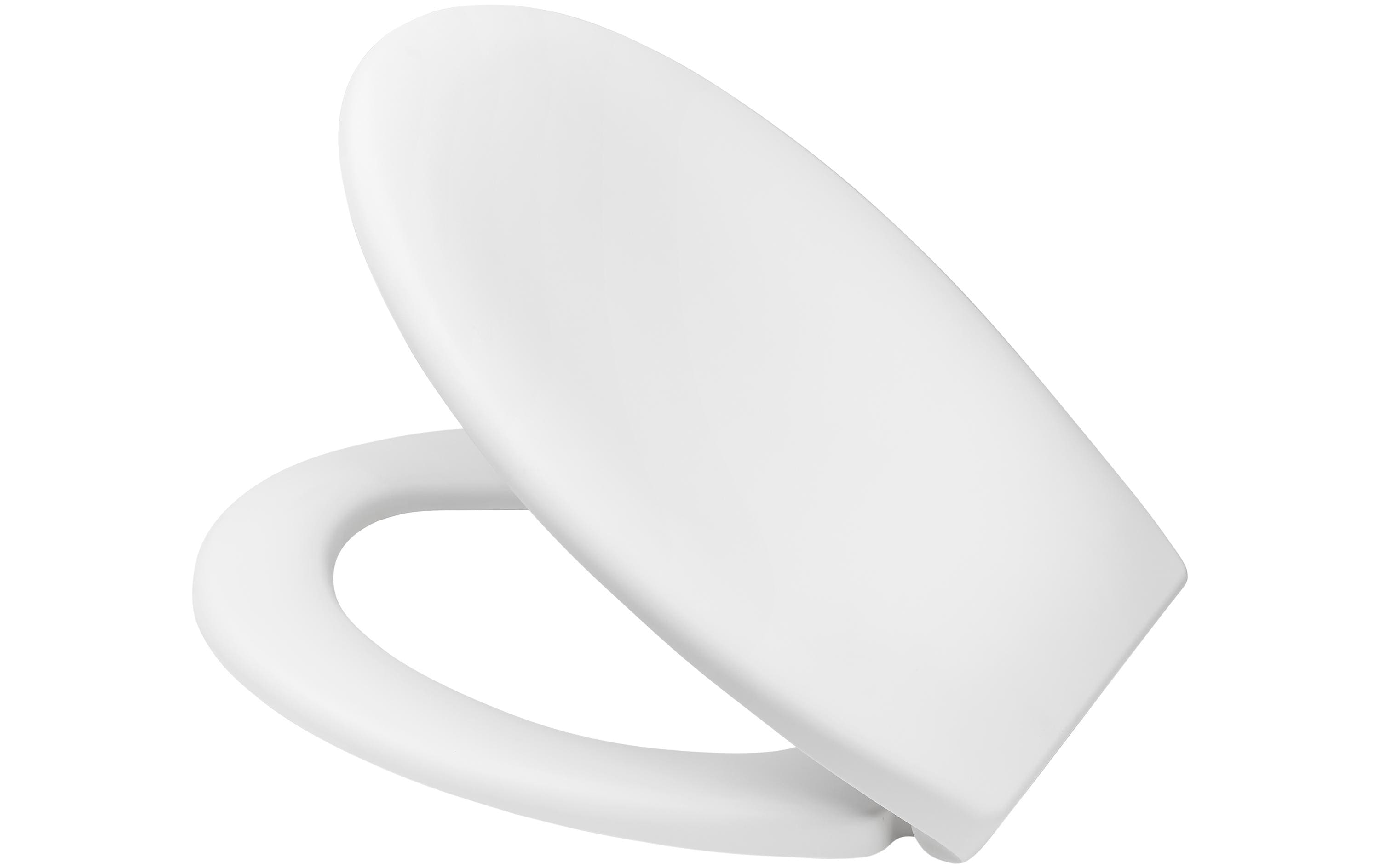 Toilettensitz Race mit Absenkautomatik, Weiss mattWC-Sitz