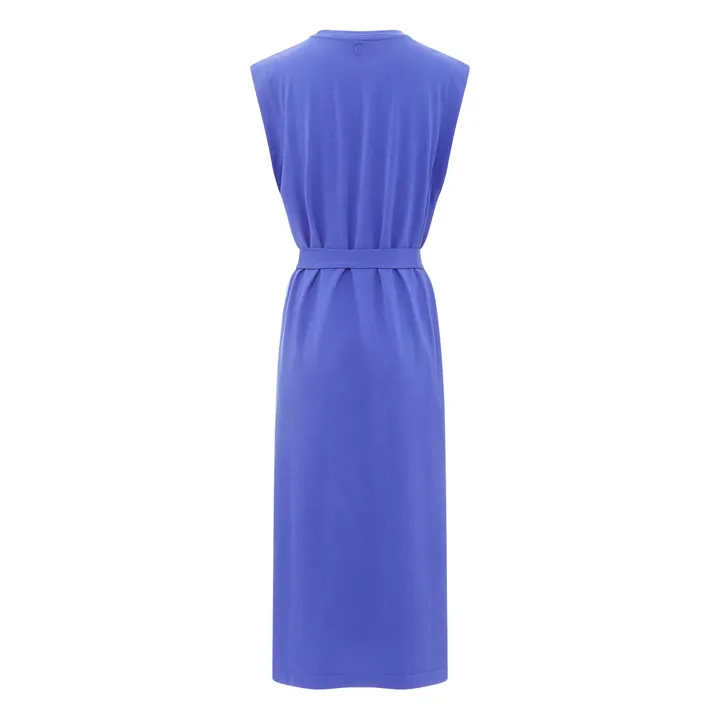 SMALLABLE BASICS Robe Debardeur Femme A Fentes Coton Bio | Bleu