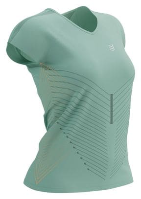 T-shirt de Sport Femme Compressport Performance SS W Menthe