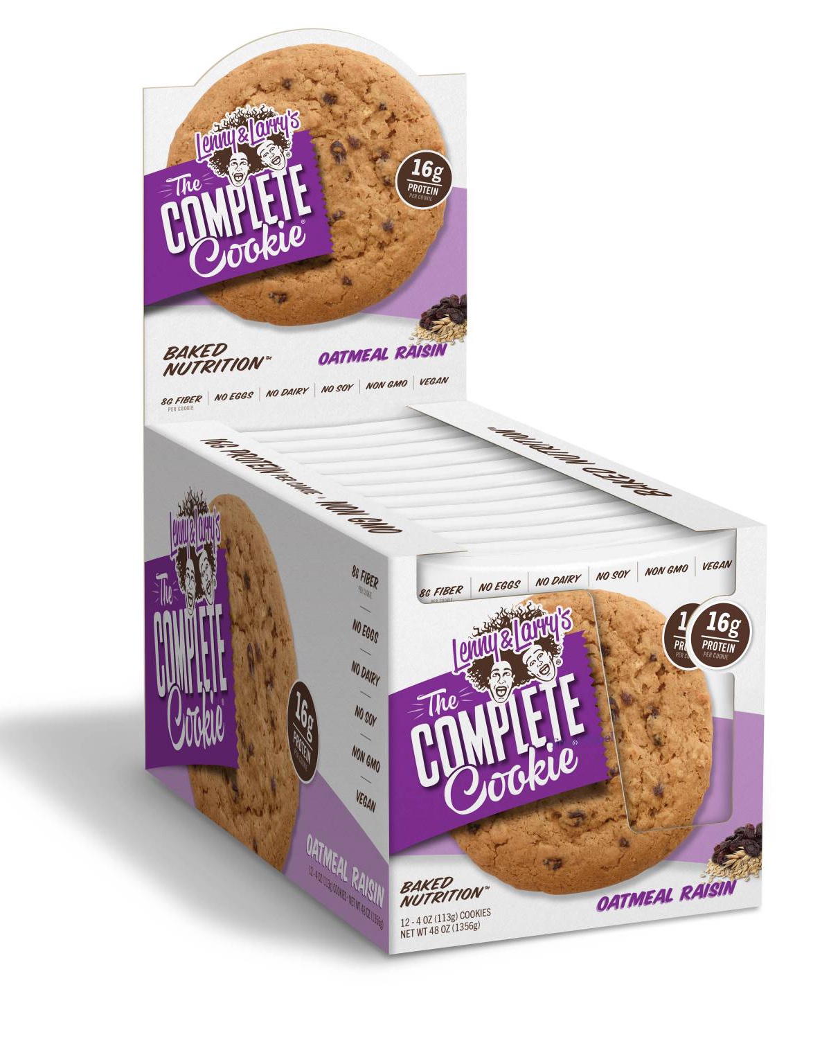 Lenny &amp; Larry Protein Cookies Oatmeal Raisin 12x113g