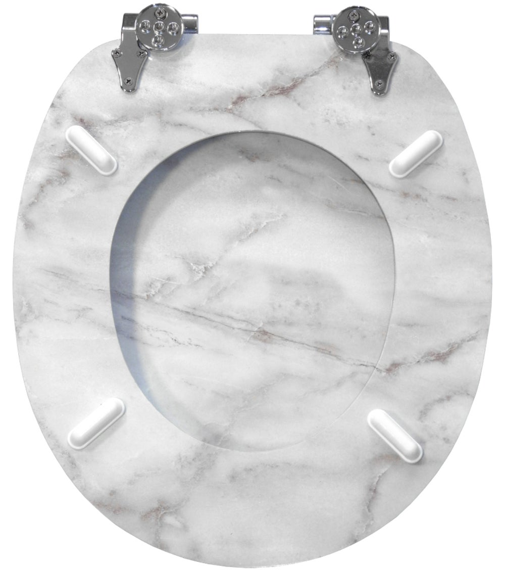 Toiletzitting met softclose-mechanisme, marmer