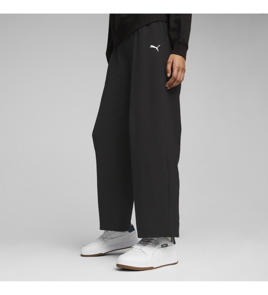 Calça de treino Puma HER de cintura alta e corte reto, preta.