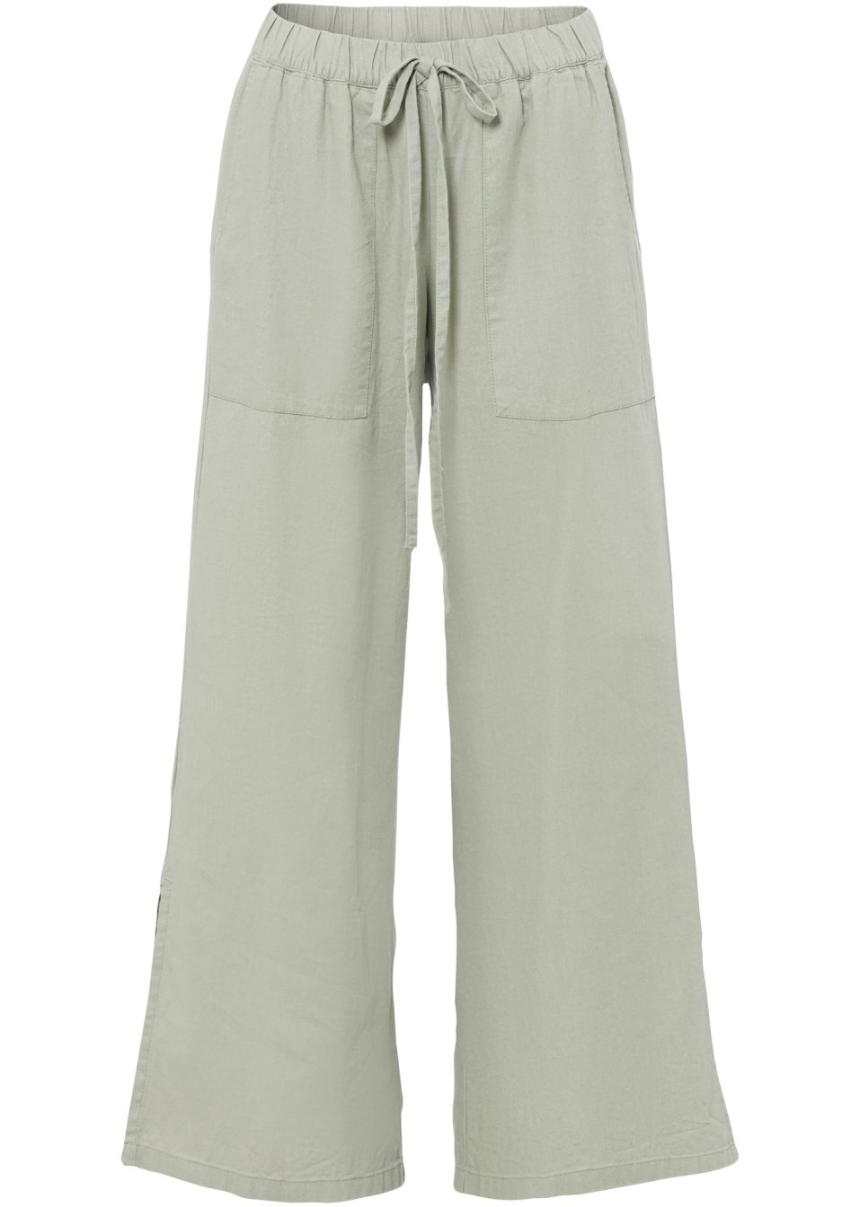Pantalon large en lin