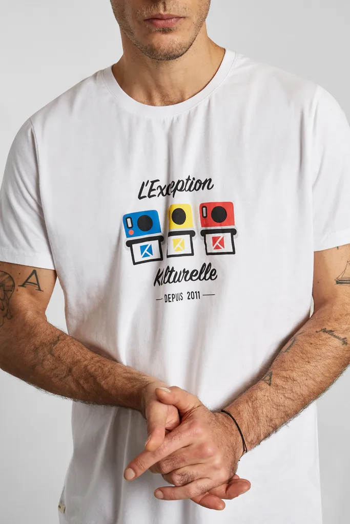 T-shirt en coton biologique collaboration 10 ans L'Exception Paris x Kulte L'Exception Paris