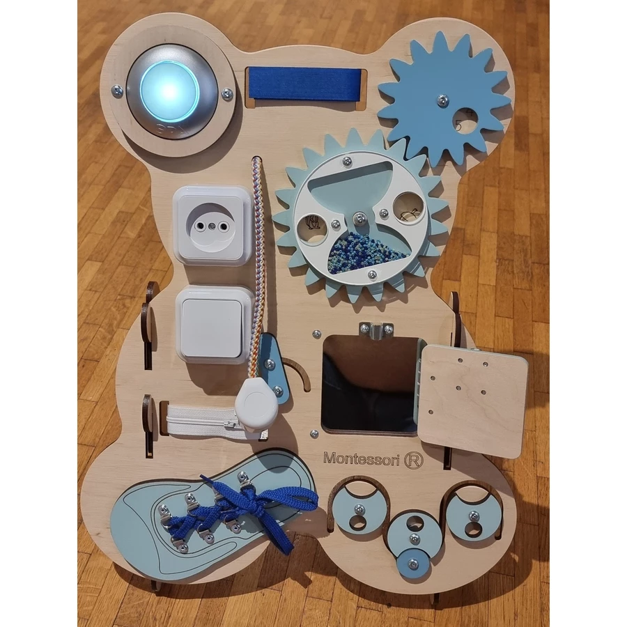 Montessori® Montessori® BAERCHENTEDDYBEAR - BLAUBLUE Montessori® Activity Board Blau
