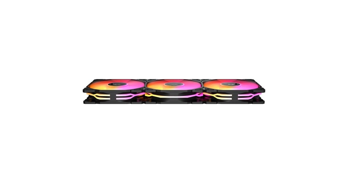 ASUSTUF Gaming TR120 ARGB case fans  (Zwart, 3 stuks, 120 x 120 x 25 mm)