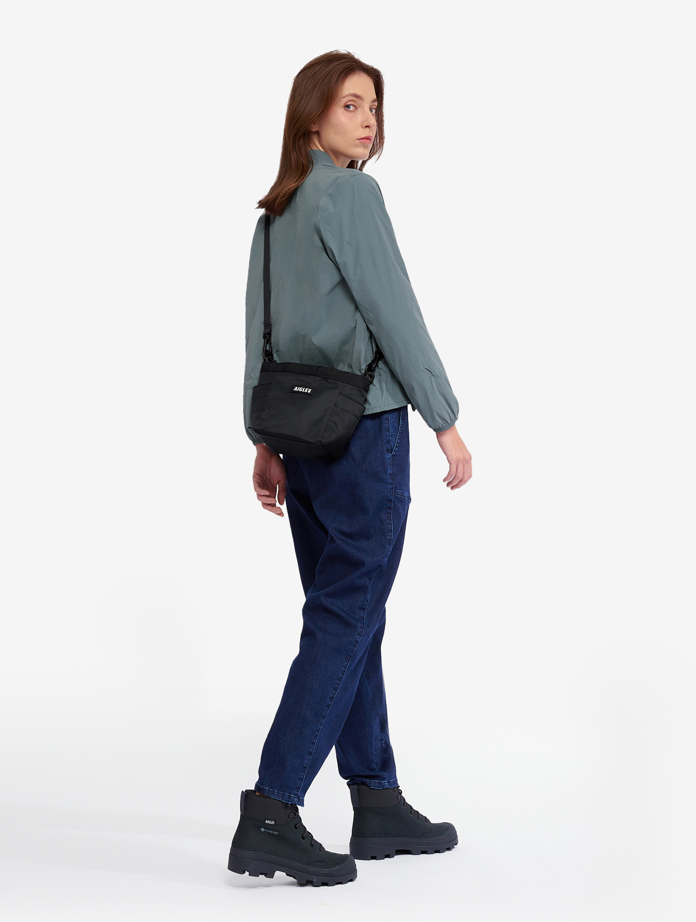 Sac Kinchaku en nylon recyclé (3l) NOIR I
