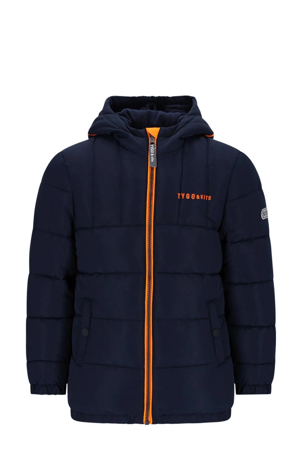 TYGO & vito gewatteerde jas donkerblauw