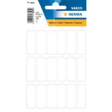 HERMA 3650 Vielzweck-Etiketten, zum Markieren, Adressieren, Größe: 12 x 34 mm, weiß