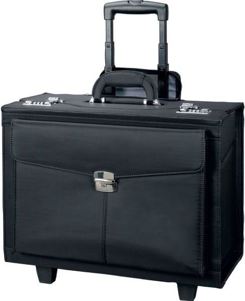 Alassio pilotenkoffer - ROCCA II - microvezel - zwart - JU-45034