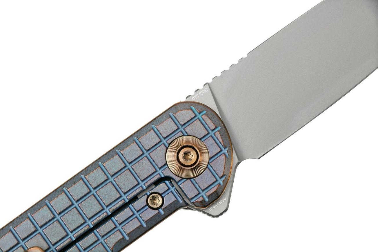 WE Knife Charith Blue Titanium, CPM 20CV Limited Edition, WE20056B-1 zakmes