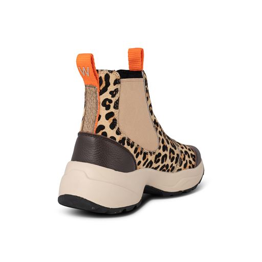 Woden Silje Støvler, Coffee Cream/Leopard, 41