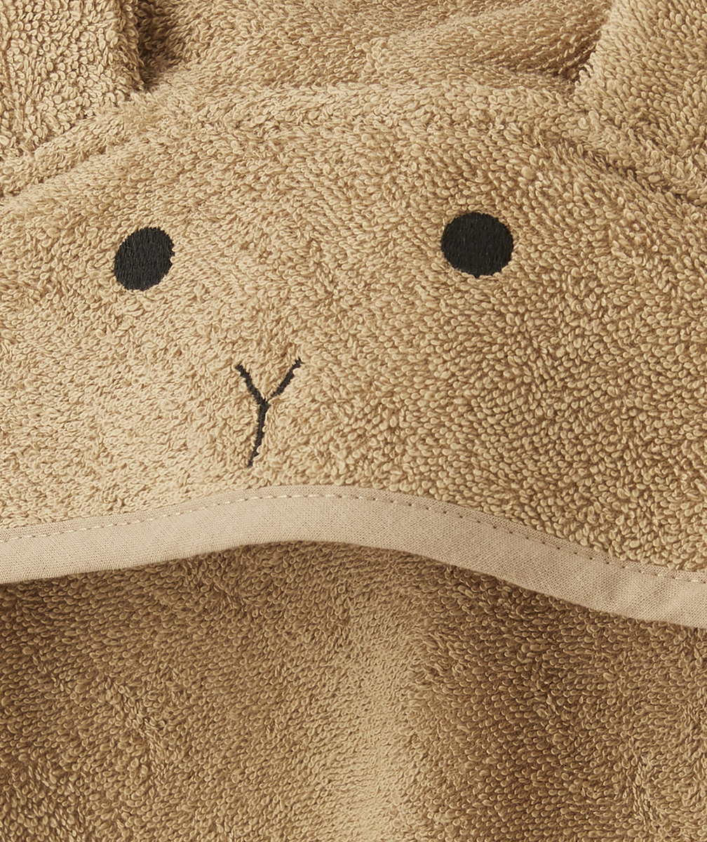 LIEWOODCAPE DE BAIN ENFANT EN COTON BIOLOGIQUE AUGUSTA LAPIN BRUN