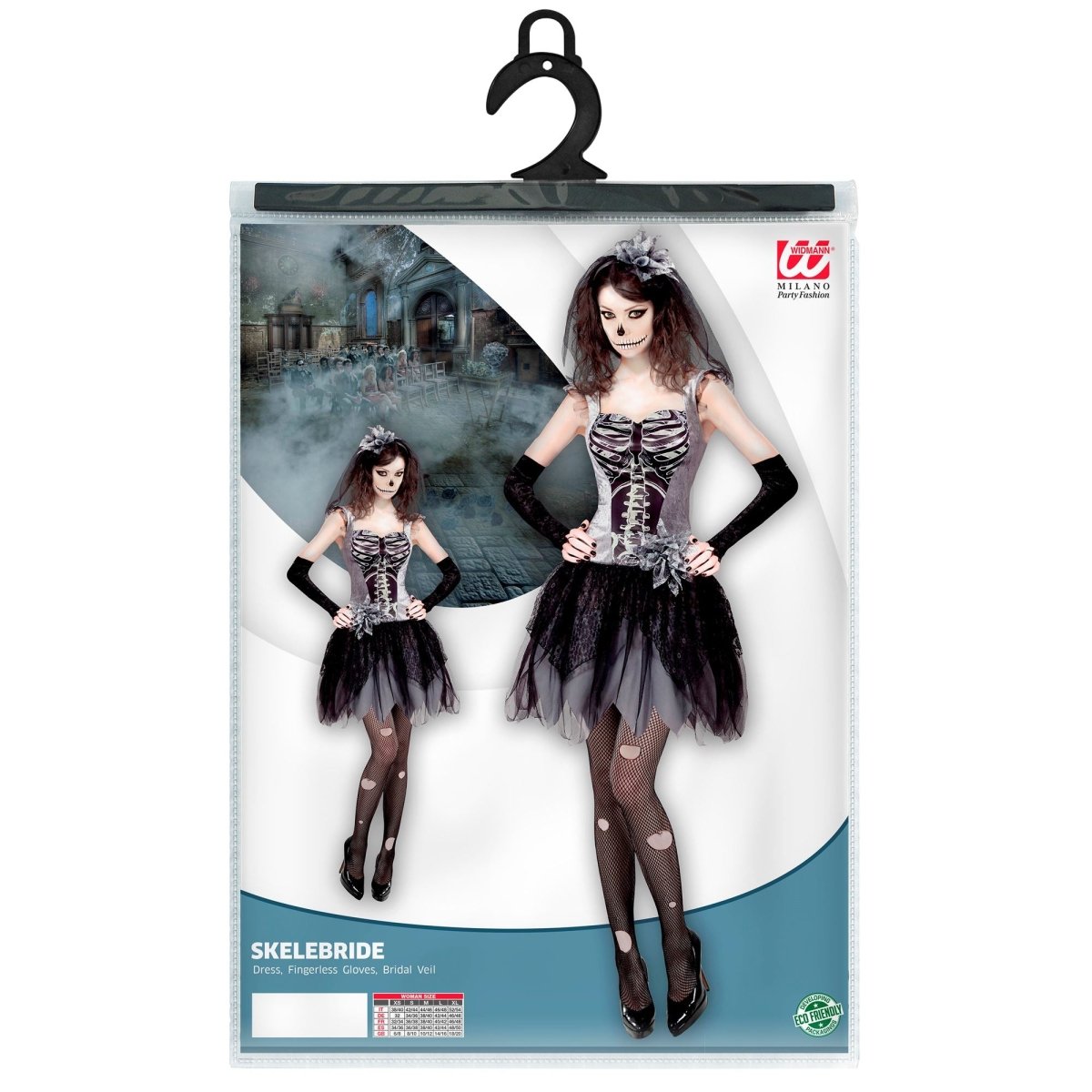 Halloween Jurk Dames Skelet Bruidje
