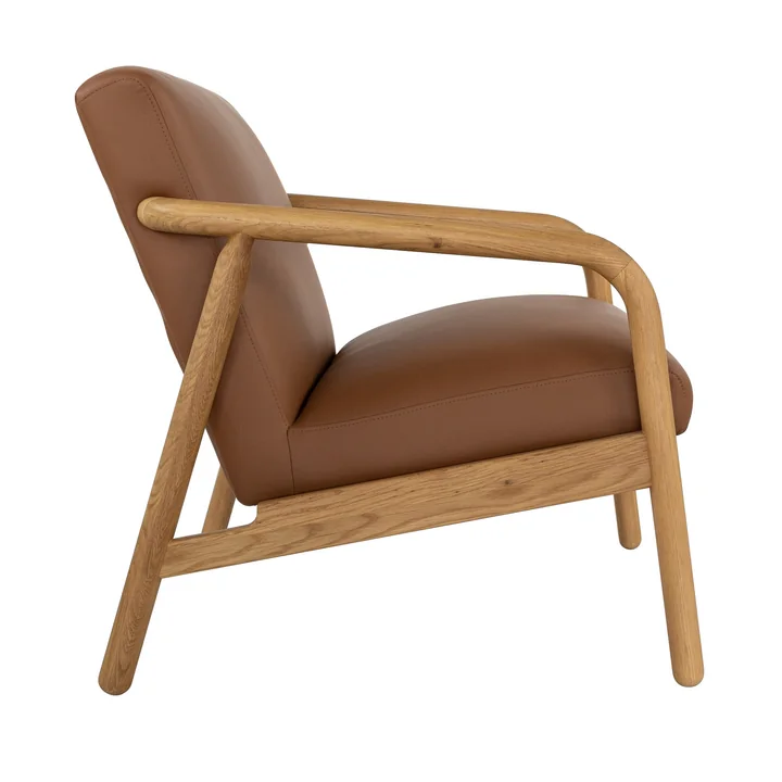 Studio Zondag - SZ1 Lounge Stuhl, Nussbaum / beige