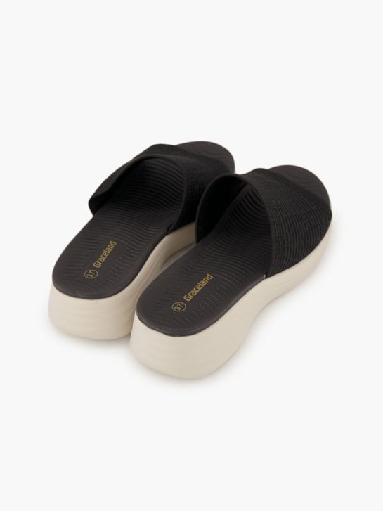 Graceland Pantolette Schwarz