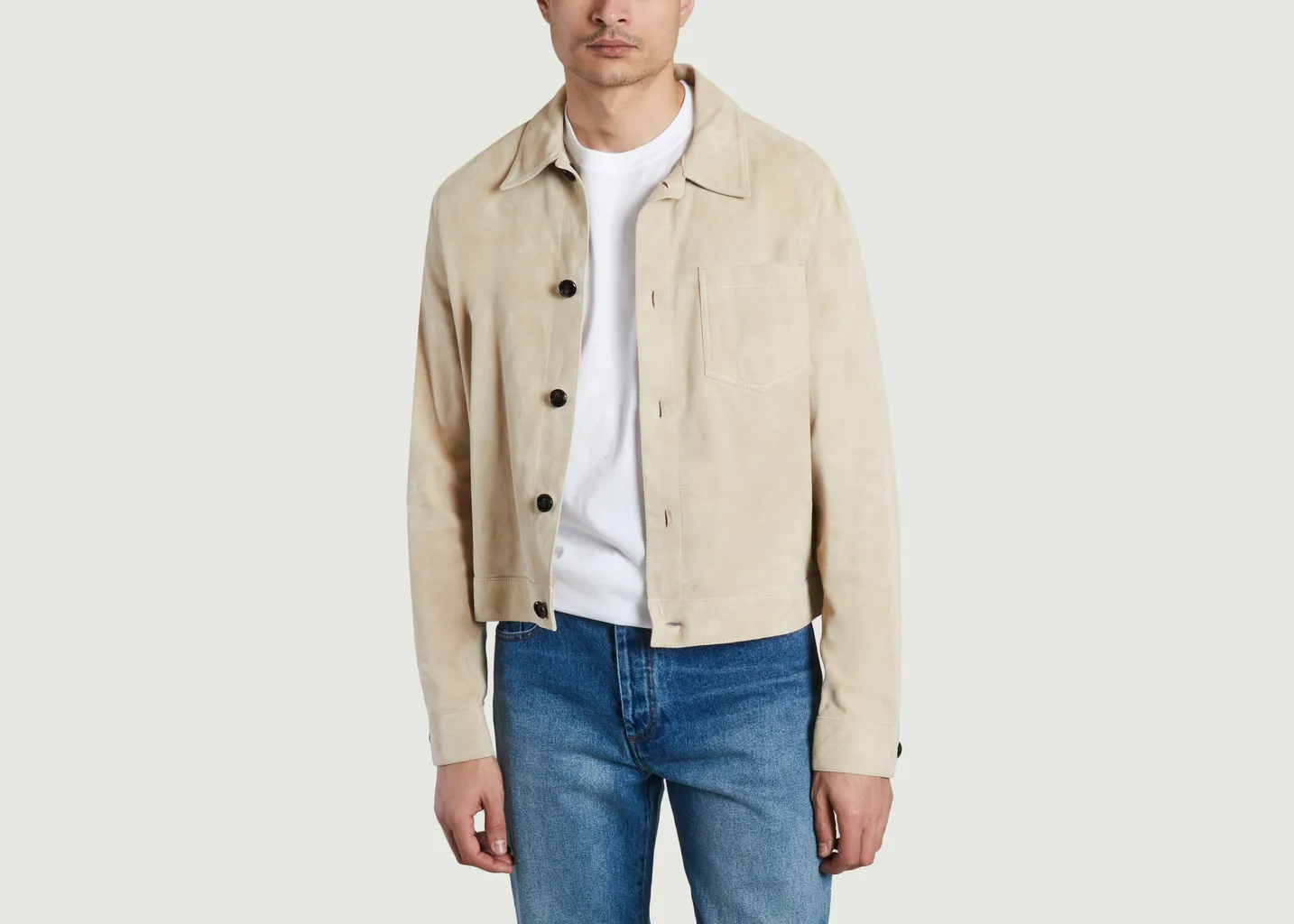 Surchemise Boutonnée Cuir Suede AMI Paris