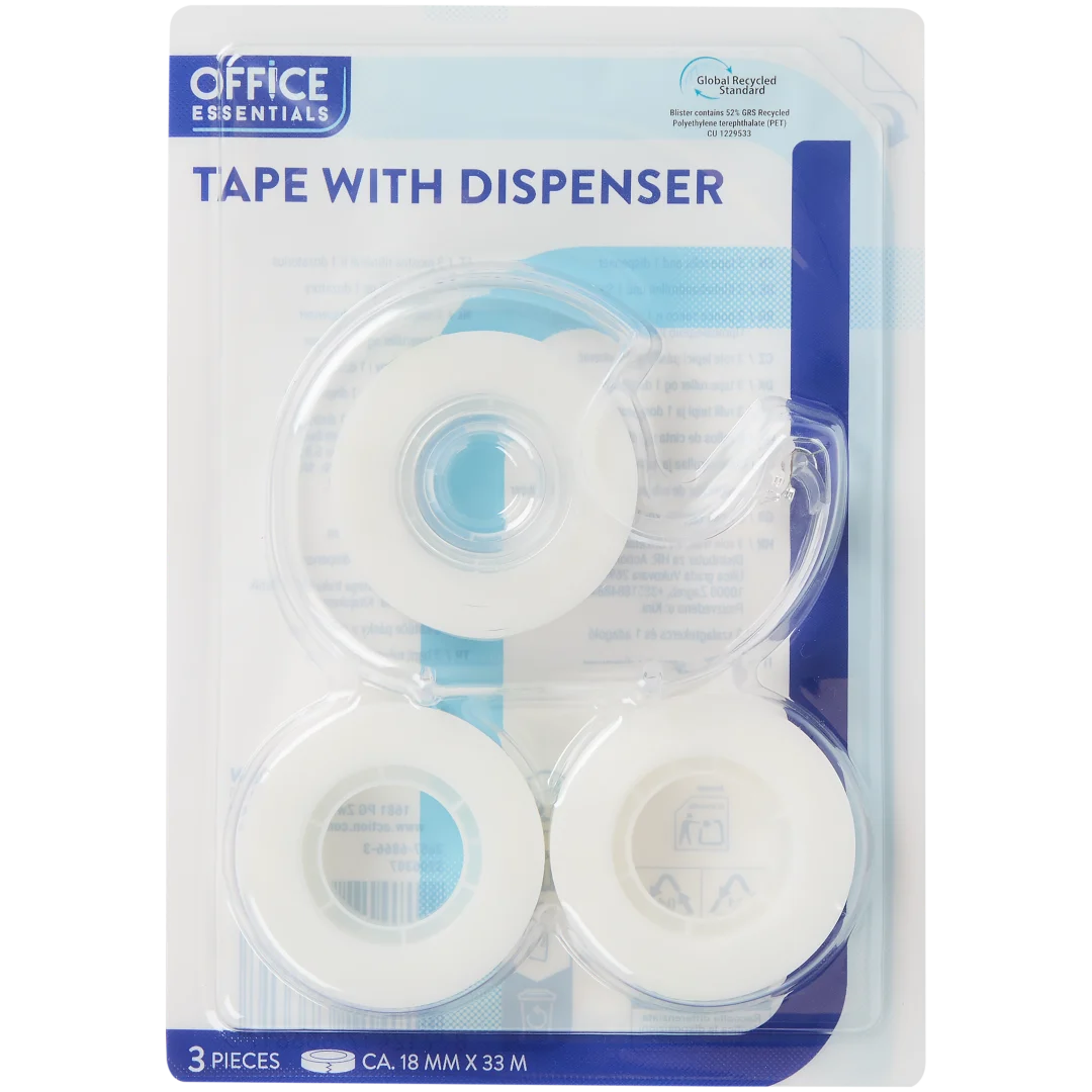 Rouleaux de ruban adhésif avec dévidoir Office Essentials