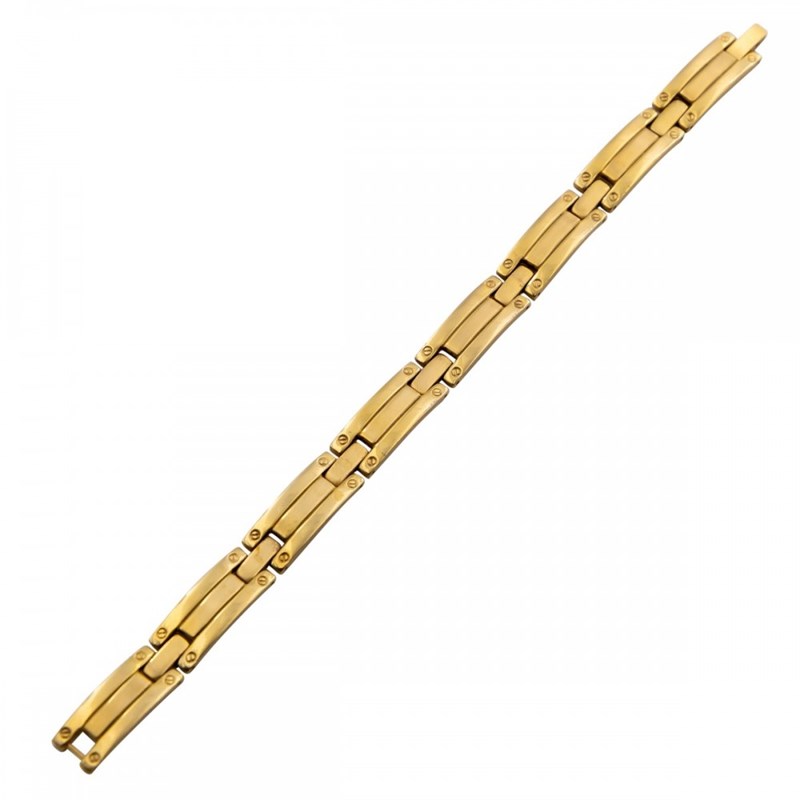 Bracelet d'Homme en Acier Doré