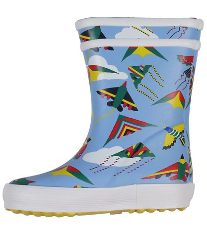 Aigle Gummistiefel - Baby Flac - Hellblau m. Drachen