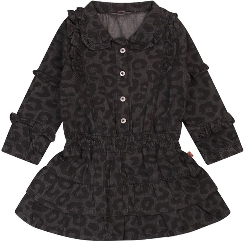 Bakkaboe - Jurk - Black denim - Meisjes