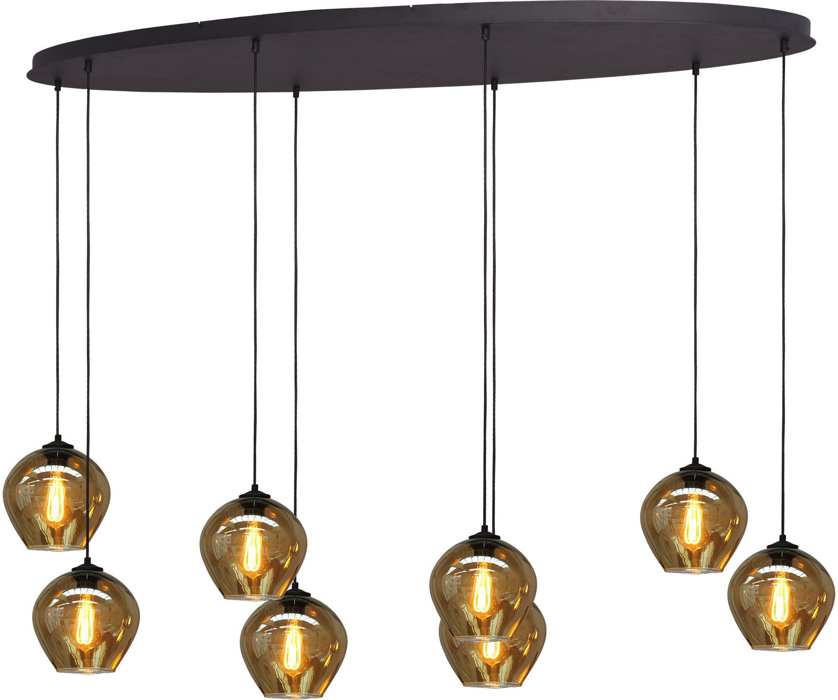 Hanglamp 2264-05-160-60-8-3 Quinto Smoke B160 x D60 cm