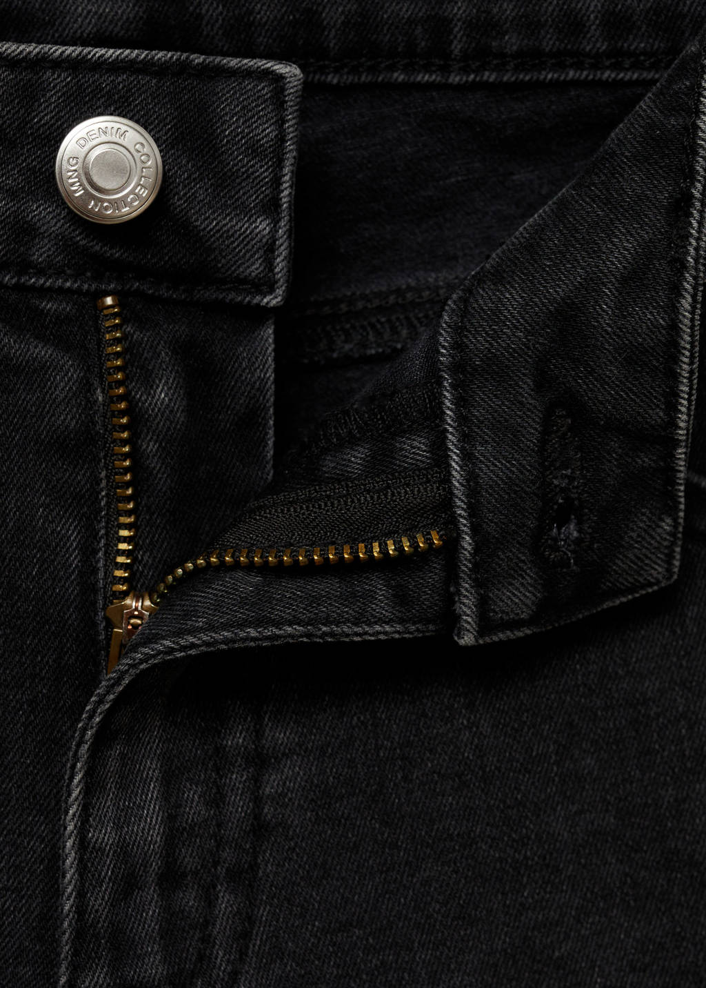 MANGO TEEN flared low waist flared jeans grey denim