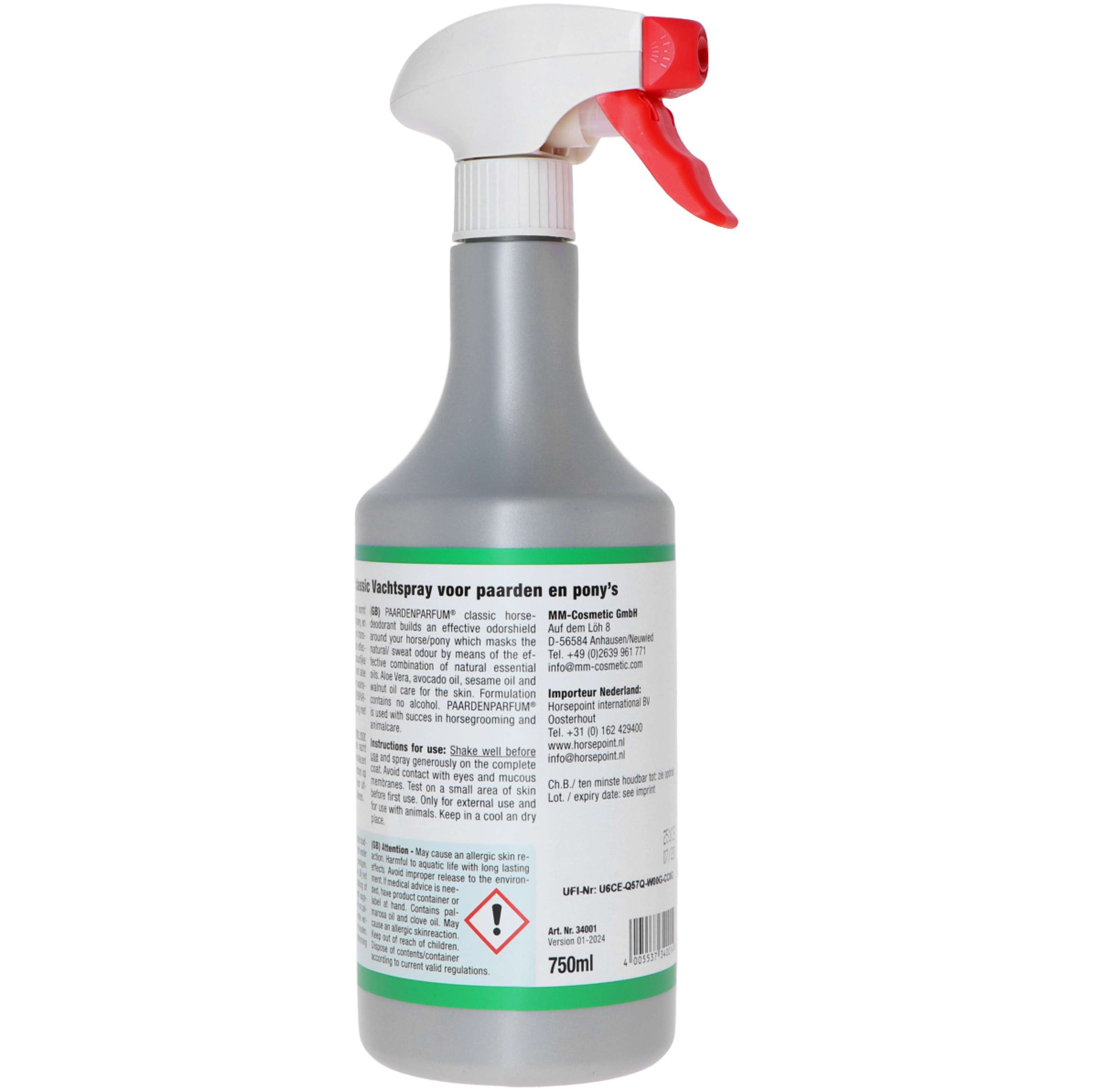 PaardenParfum Vachtspray Klassiek