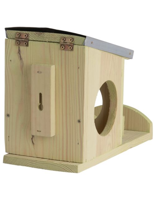 Best For Birds Eekhoorn Pindakaasvoederhuis - Tuindierenvoer - 12x25x19 cm Lichtgroen Zink