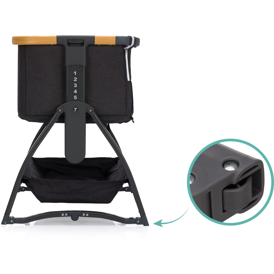 fillikid Beistellbett Scandic grau melange