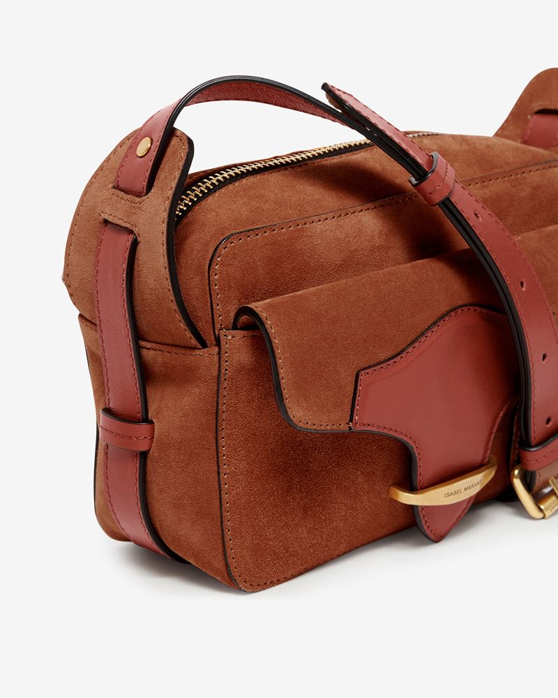 WASY SAC CAMERA EN CUIR VELOURS