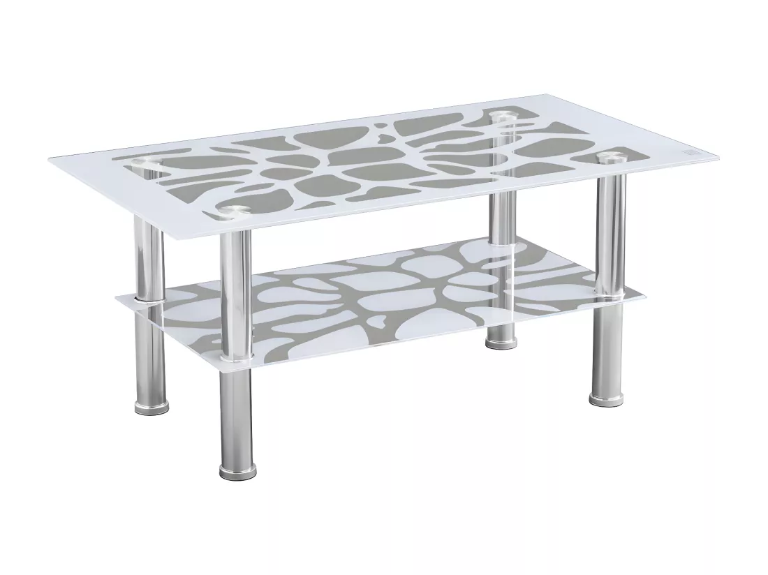 Table basse carinne blanc 100x55x43 cm