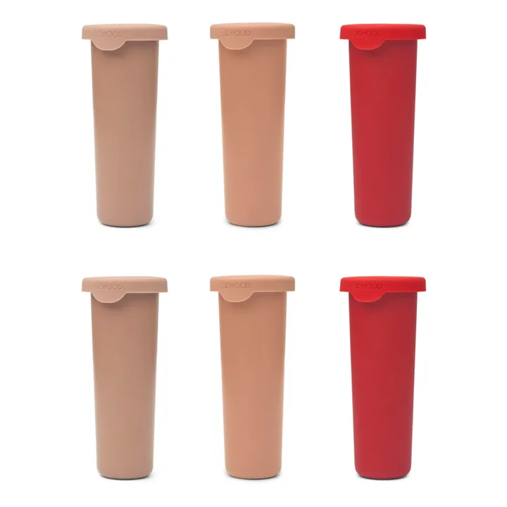 Liewood Moules à glace Gianni en silicone-set de 6 | Rouge