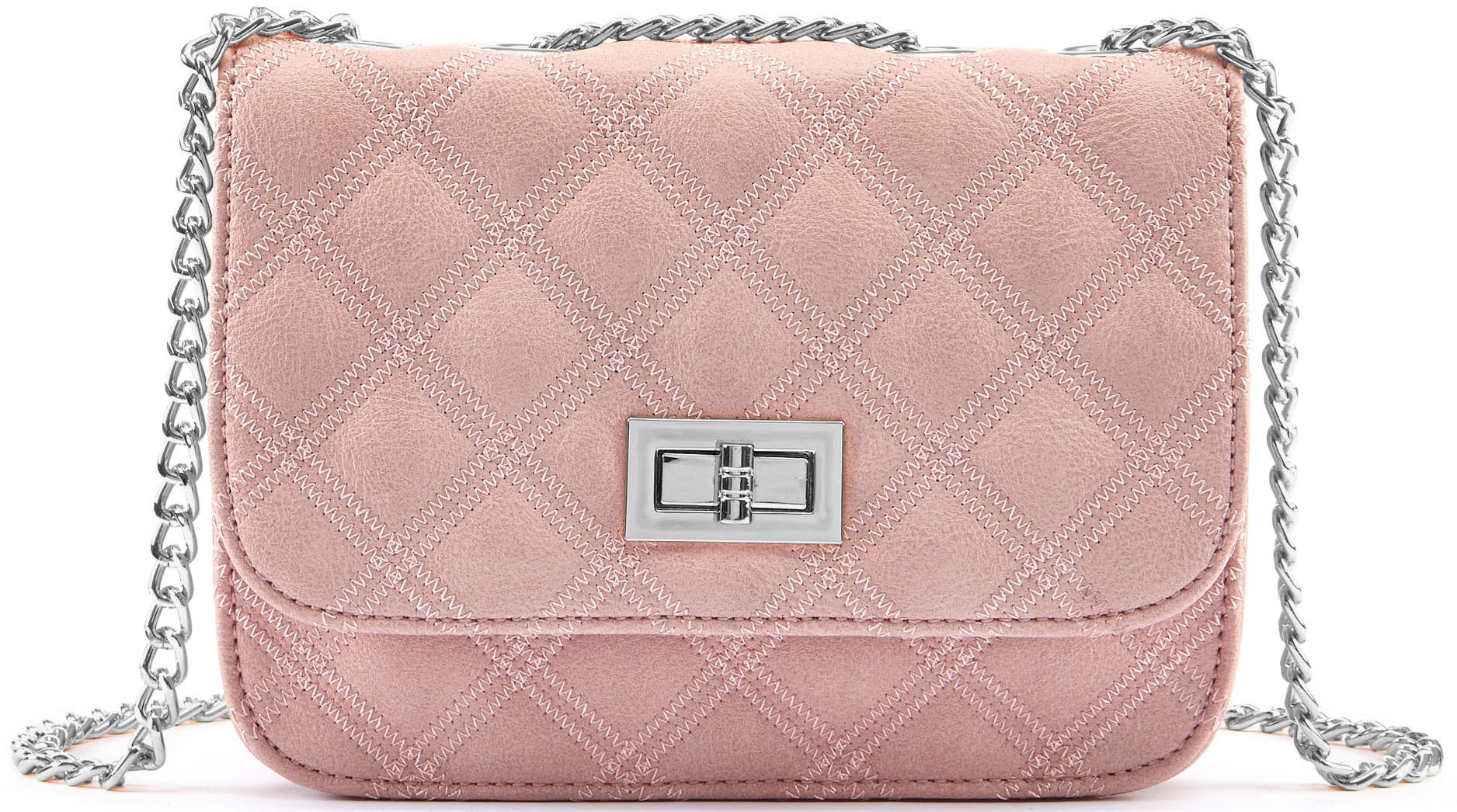LASCANA Umhängetasche »Minibag« Handtasche, Henkeltasche mit Kettenhenkel, Crossbody Bag VEGAN