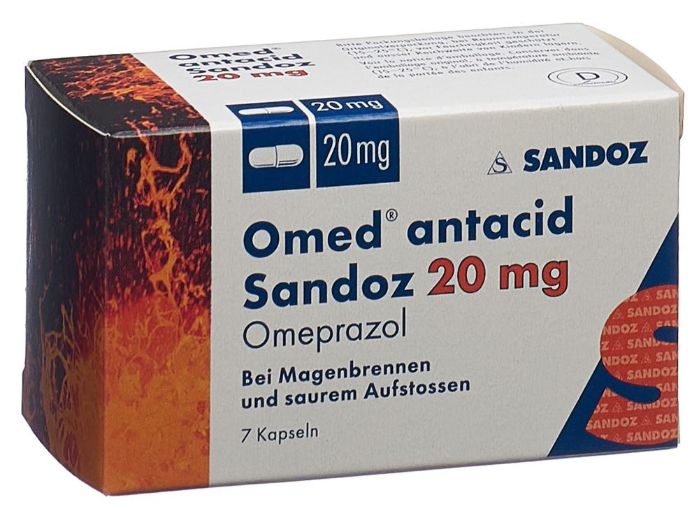 OMED antacid Sandoz Kaps 20 mg Blist 7 Stk