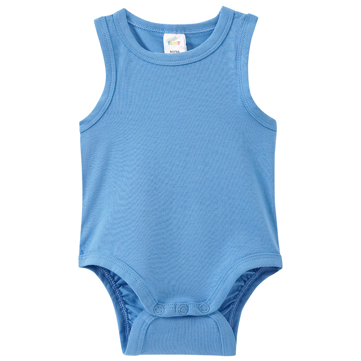 Famy 5 Baby Bodys in verschiedenen Farben dunkelblau / hellblau