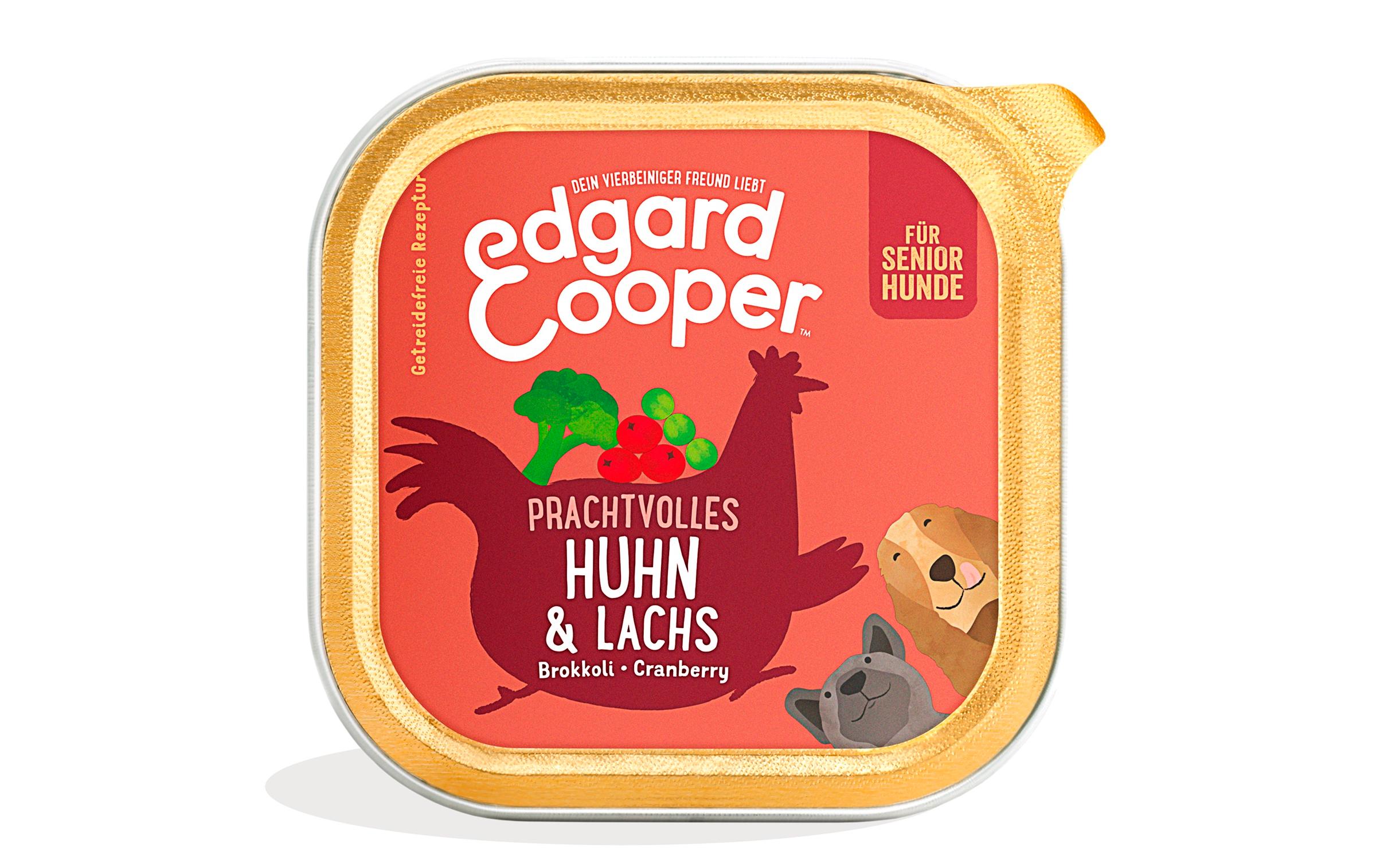 Nassfutter Senior Huhn + Lachs, 11 x 150 gAlleinfuttermittel für ältere Hunde