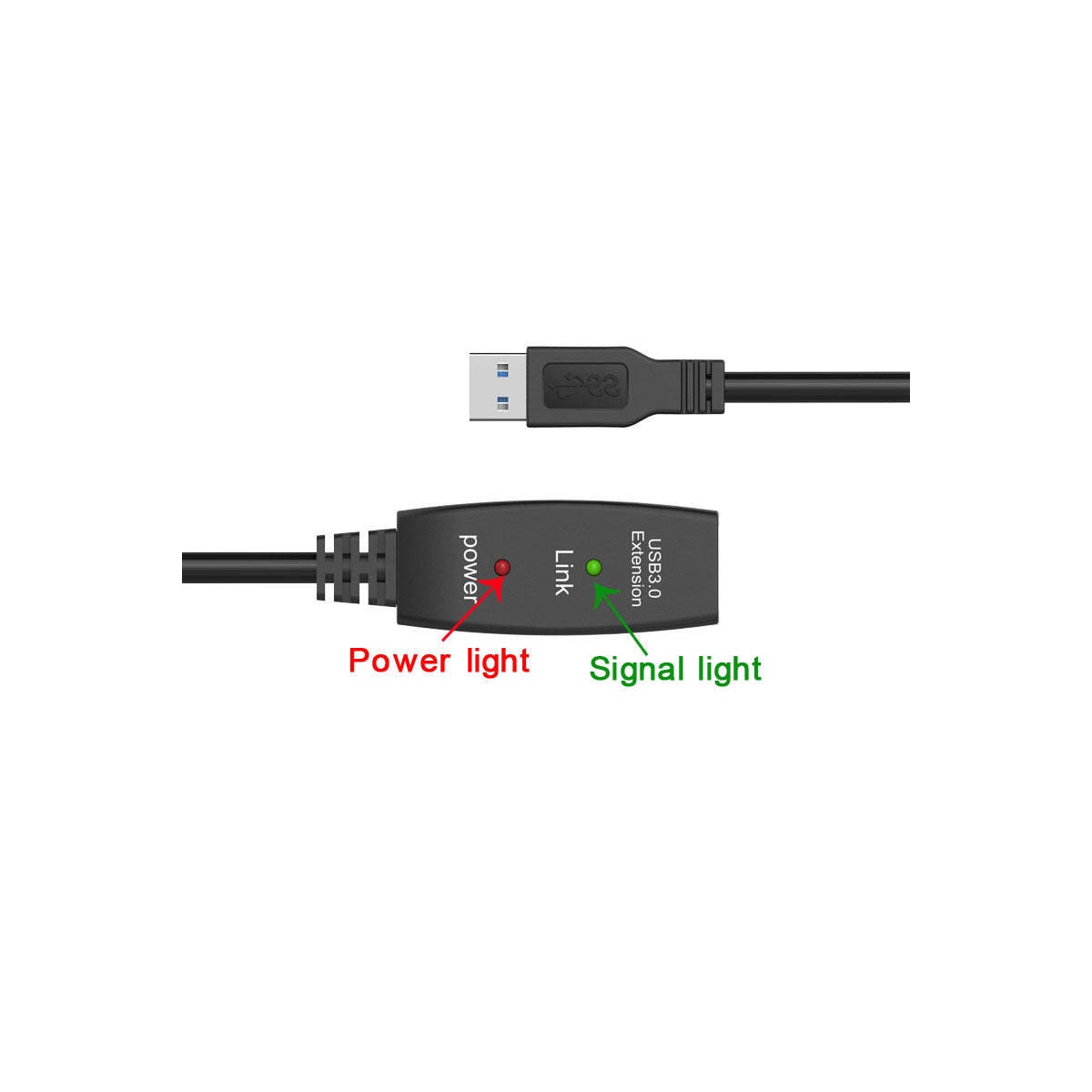 NÖRDIC Active 15M USB3.1 Forlengelseskabel 5GBPSEXtension USB En mann til kvinne for Xbox, PS5, Oculus, Skriver, Skanner, PlayStation, VR