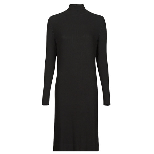 G-Star Raw - RIB MOCK SLIM DRESS - Noir