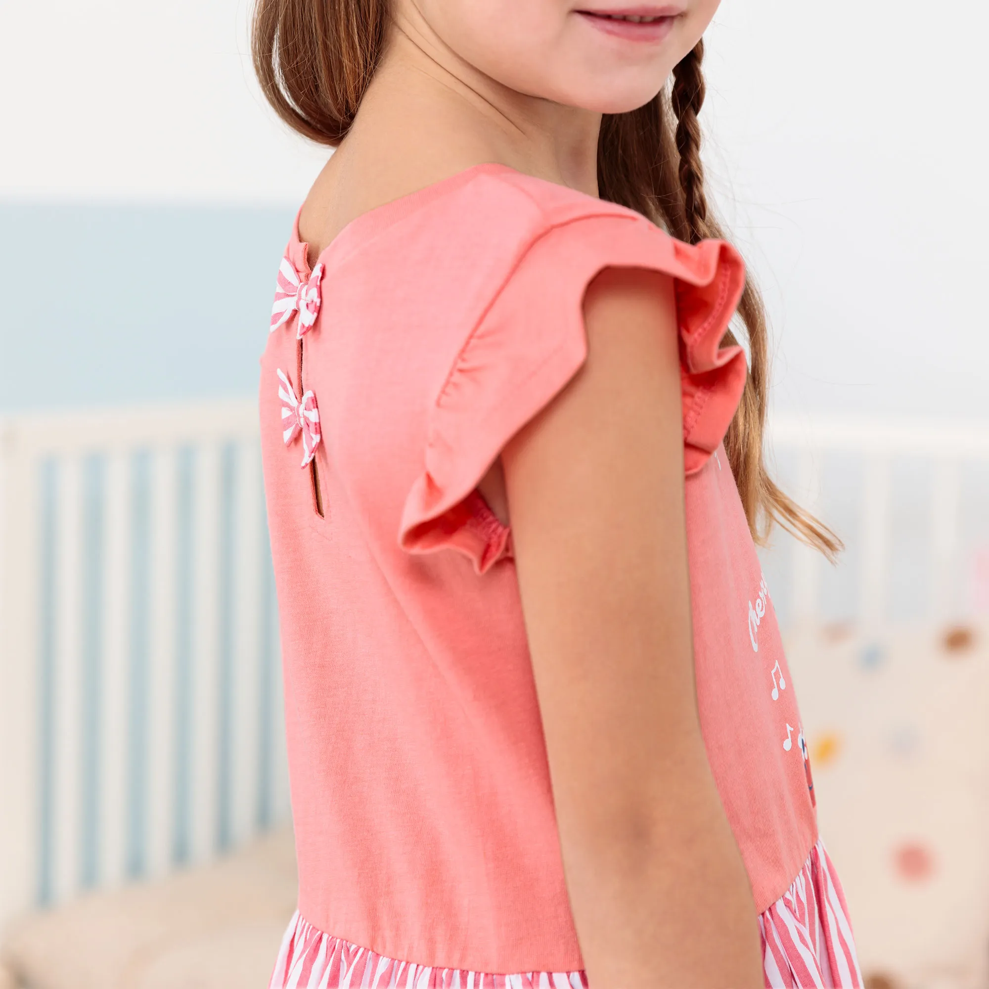 Mädchen-Kleid mit Kirschen-Aufdruck