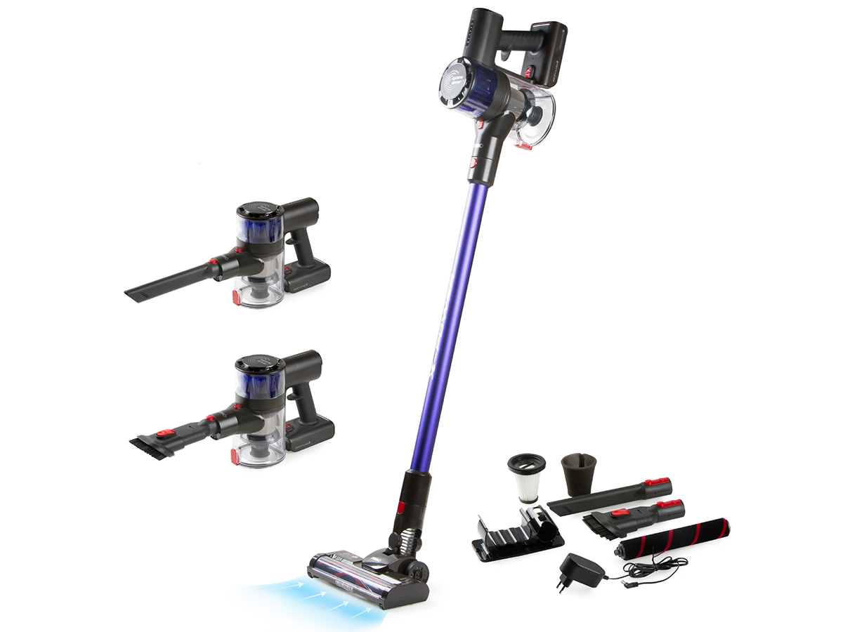 PRIMO PR511SV 3-in-1 BLDC steelstofzuiger - Blue/Red
