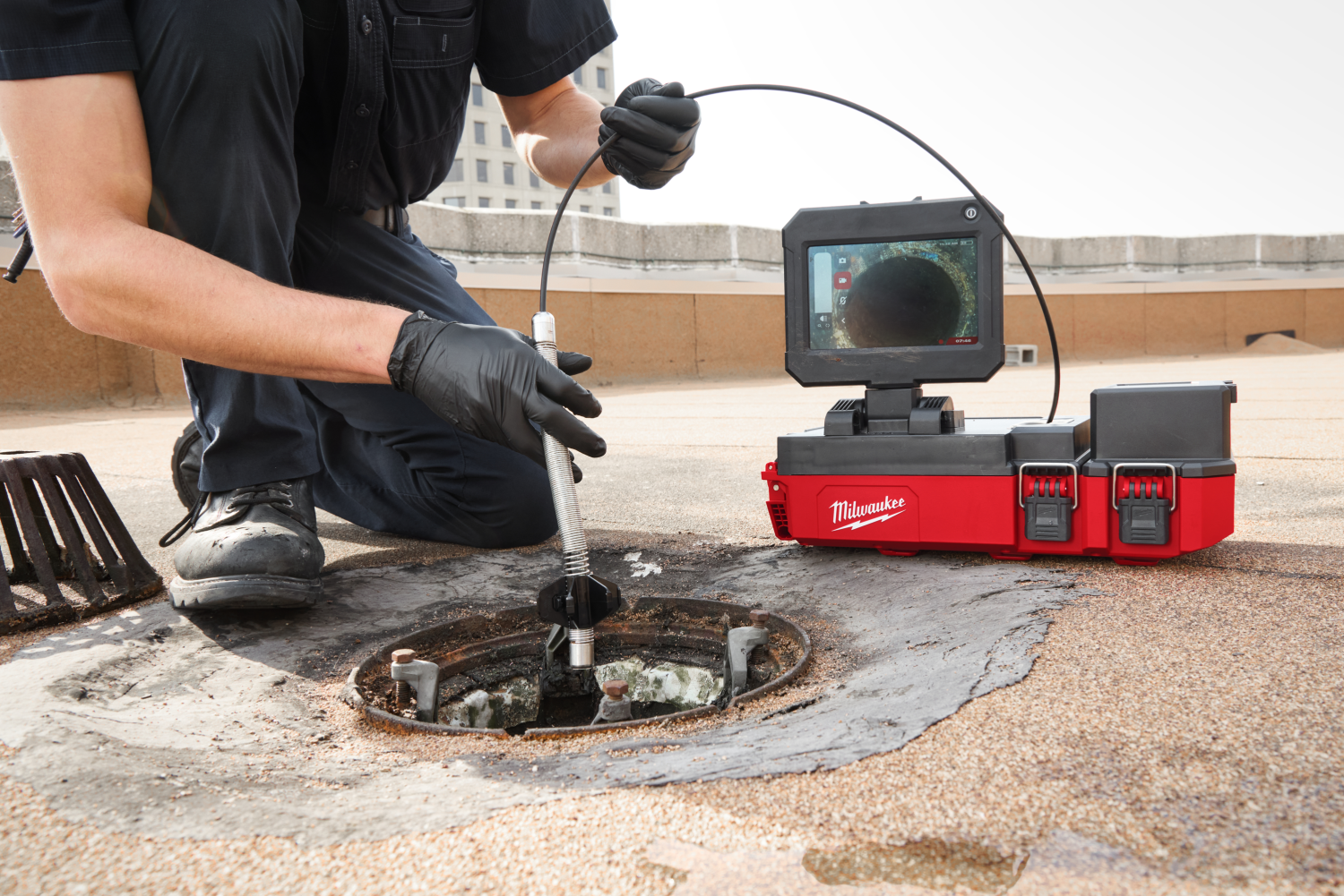 Milwaukee M12 POSIC-0 12V Li-ion accu Packout riool inspectiecamera - 23m - 18mm HD Camera
