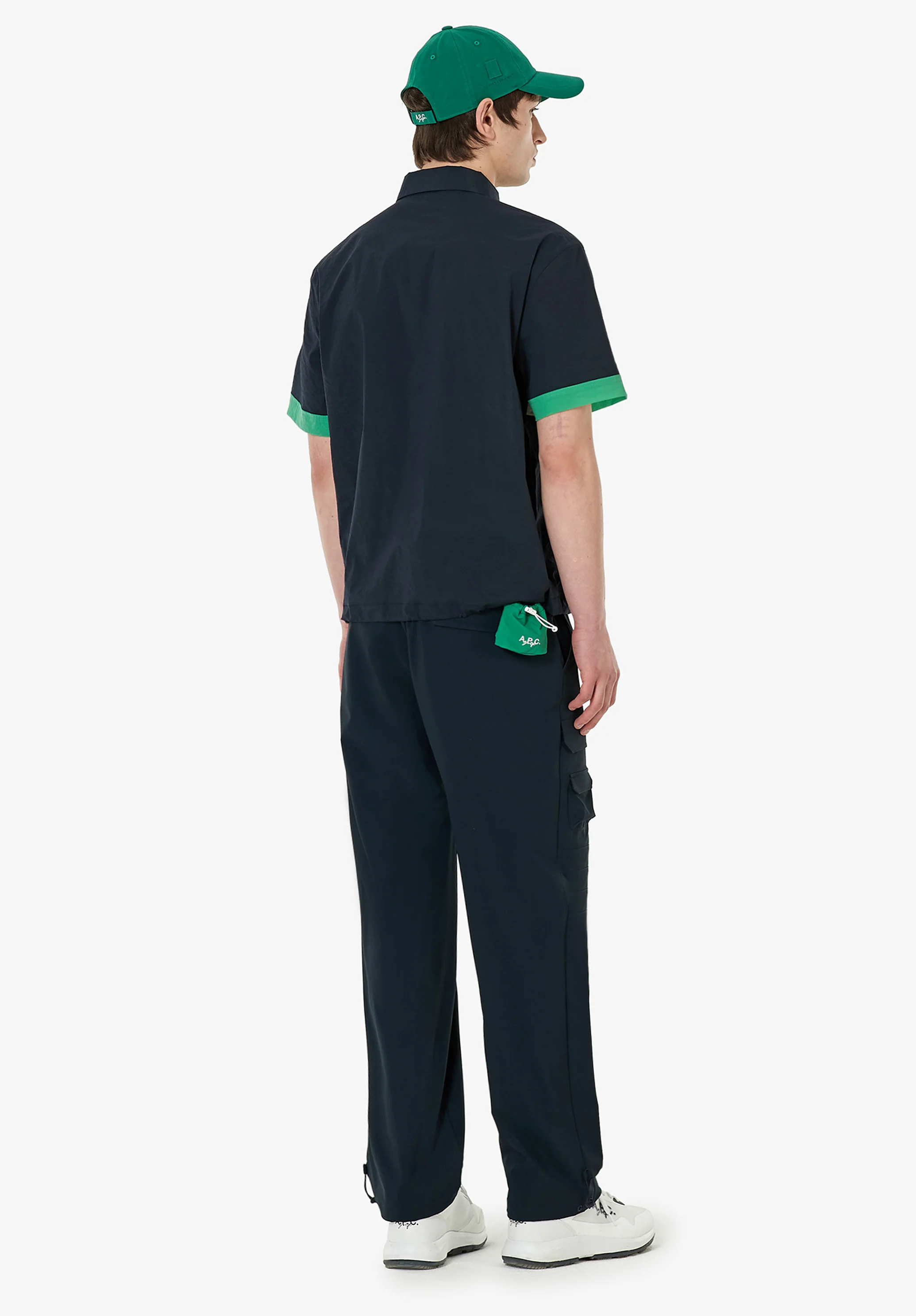 Veste coupe-vent manches courtes A.P.C. Golf - Marine