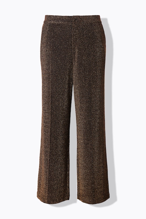 Hose, wide Legs, High Waist, Glitzer