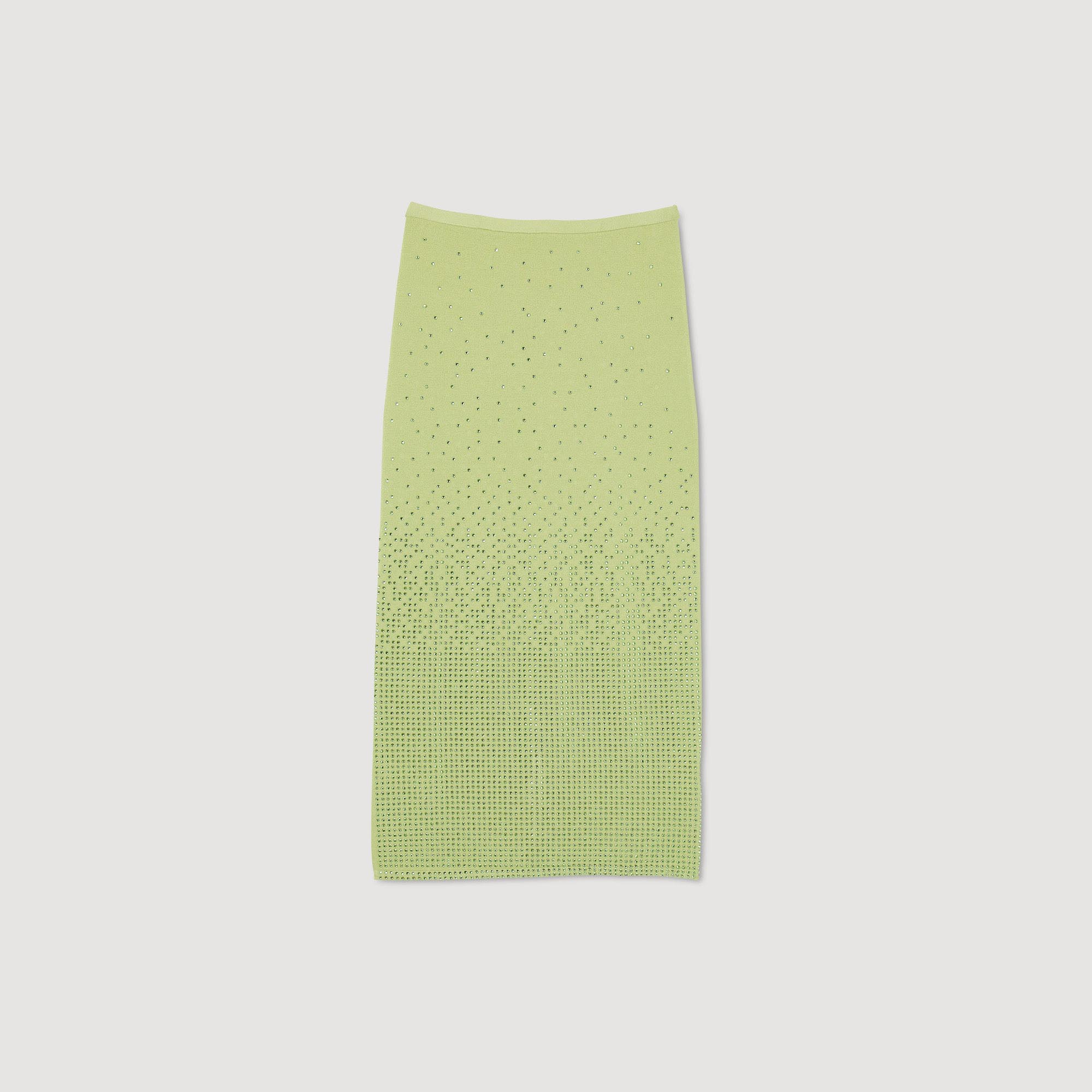 Jupe midi ornee de strass