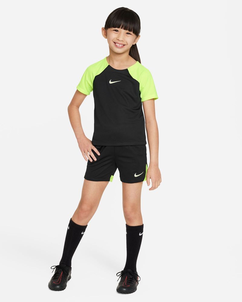 Ensemble maillot et short Nike Academy Pro Noir & Jaune Fluo pour enfant