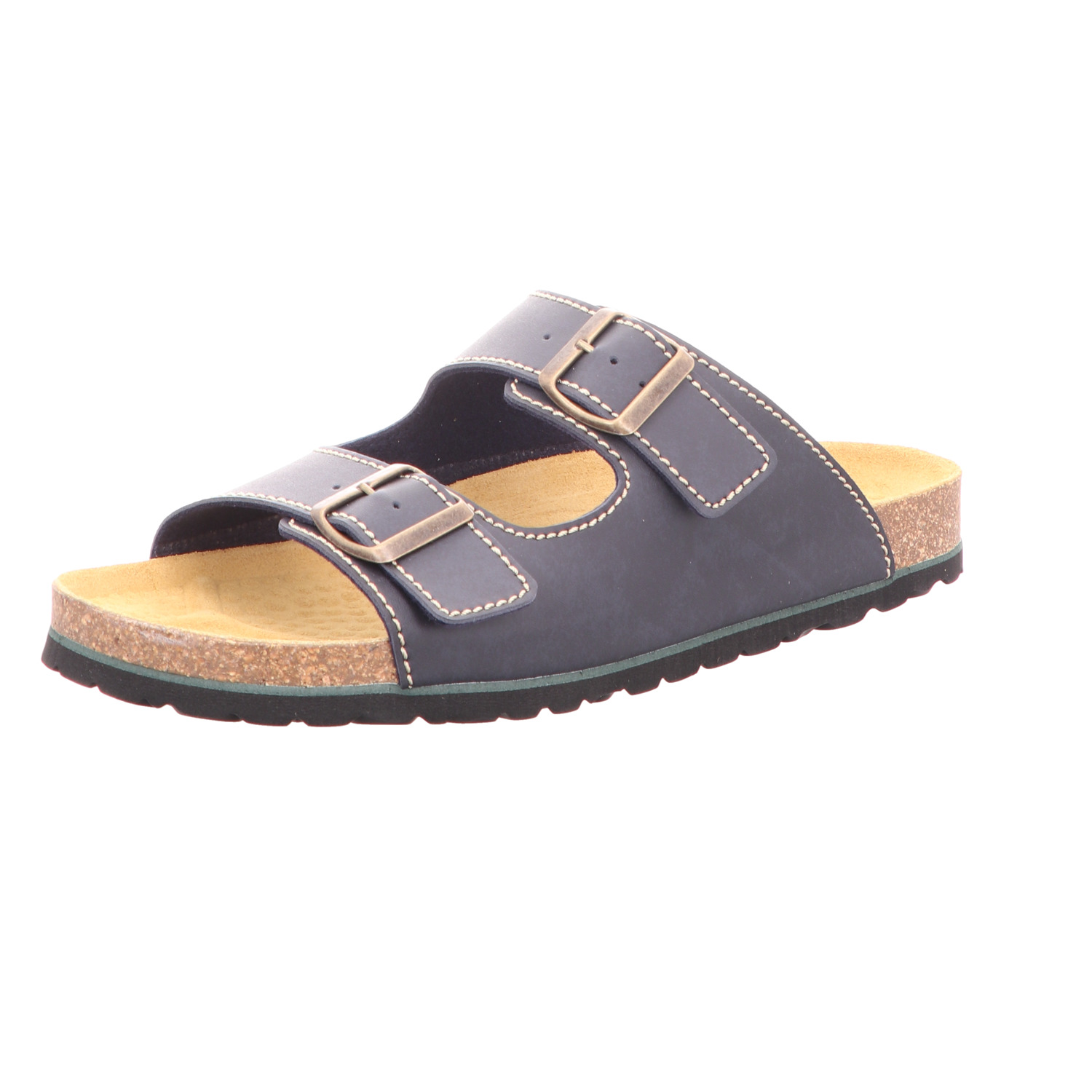 SCHUH OKAY Herren-Pantolette mit Tieffußbett Blau
