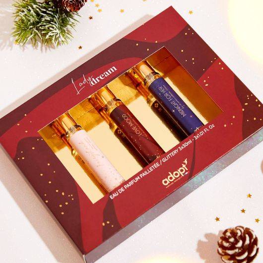 Lady dream - Coffret 3 eaux de parfum Fairy land pailletée 30ml + Love mood 30ml + Midnight for her 30ml